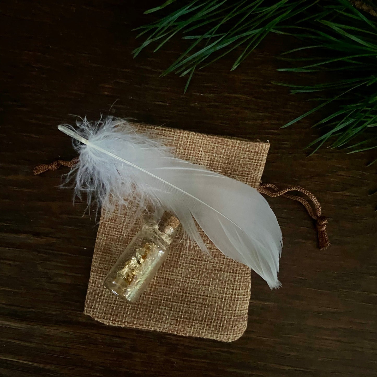 Miniature Wish Jar & Magical Feather