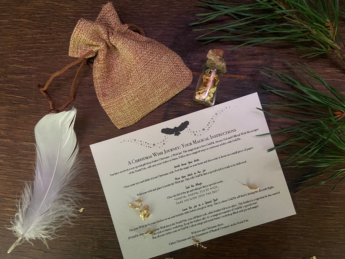 Miniature Wish Jar & Magical Feather