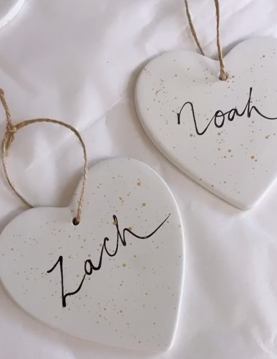 Personalised Christmas Tree Decoration - Heart