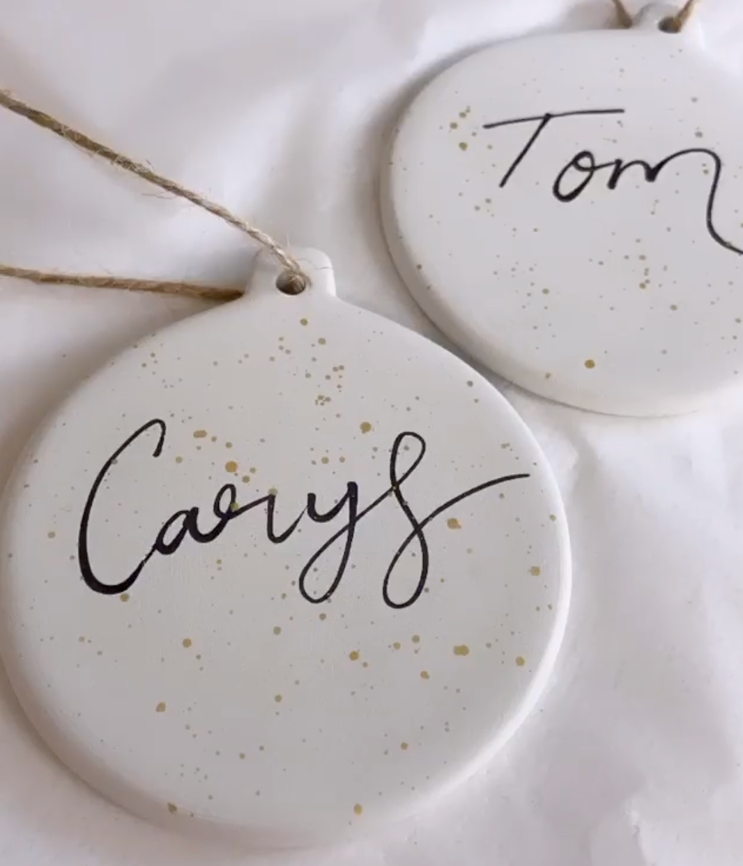 Personalised Christmas Tree Decoration - Round