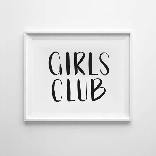 'Girls Club' Print (other colours available)