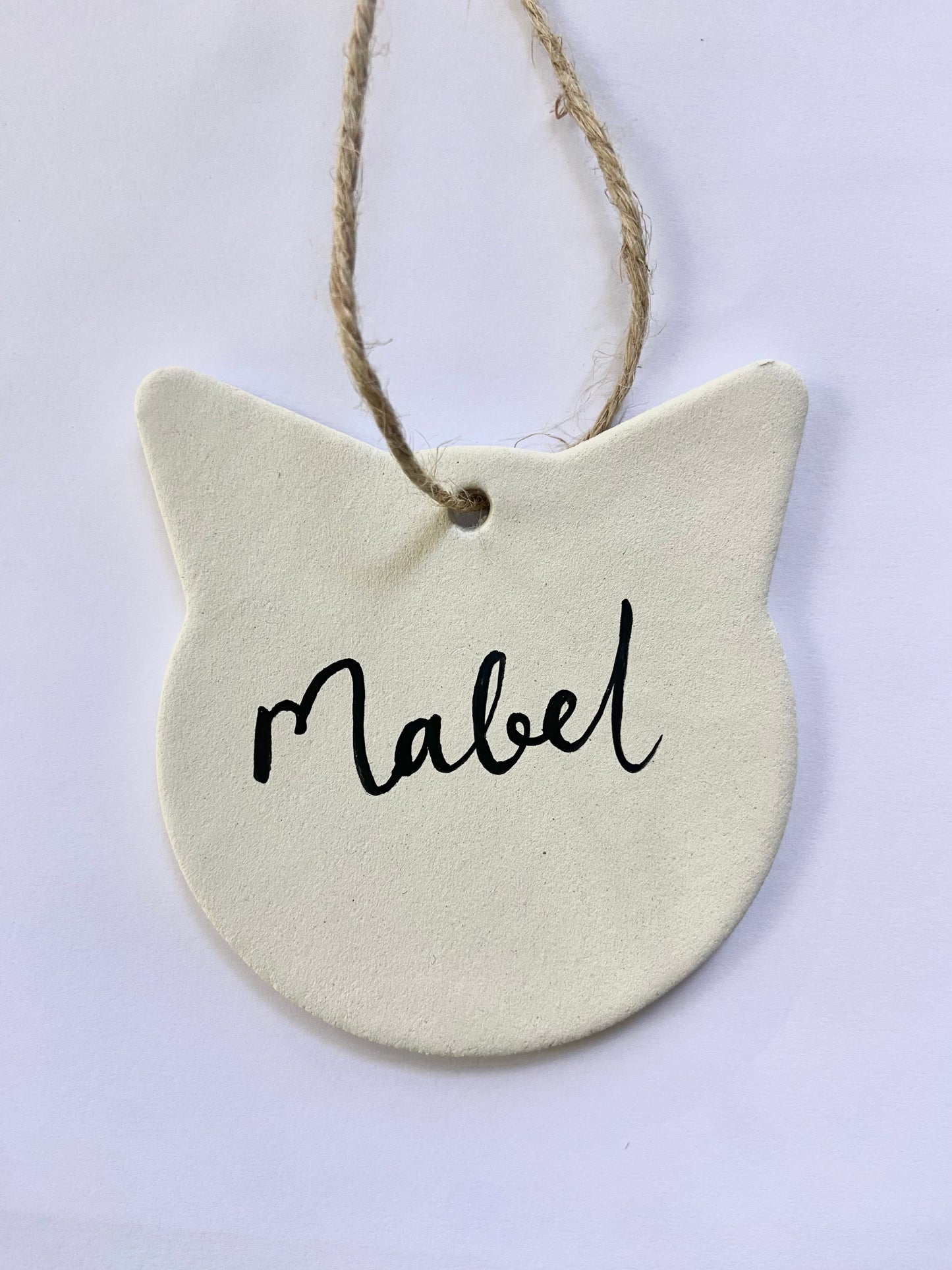 Personalised Christmas Tree Decoration - 'Cat' for cat lovers!