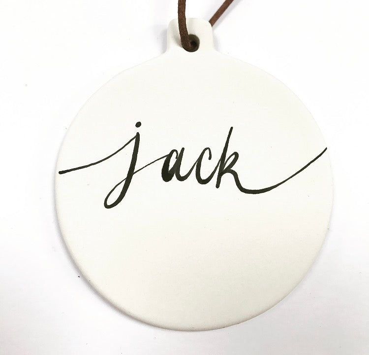Personalised Christmas Tree Decoration - Round