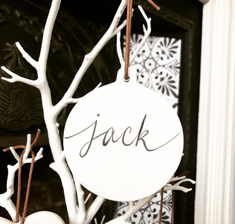 Personalised Christmas Tree Decoration - Round