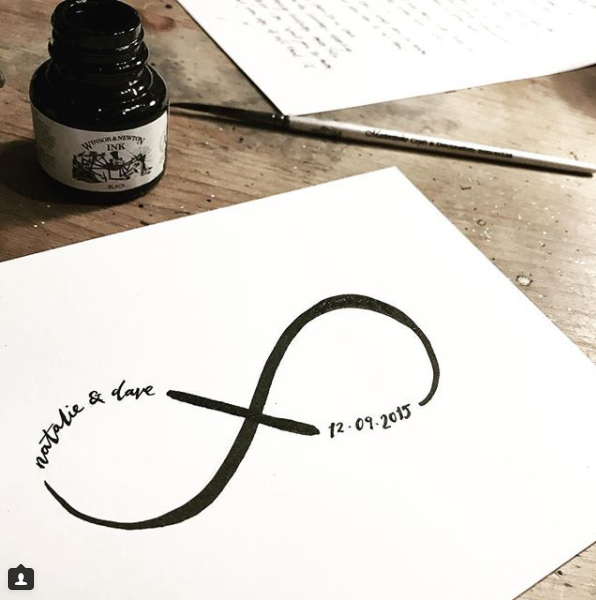 Eternal Love / Infinity Loop - Personalised Print