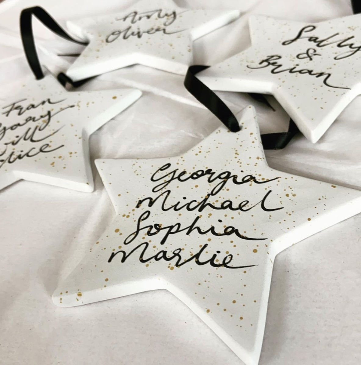 Personalised Christmas Tree Decoration - Star